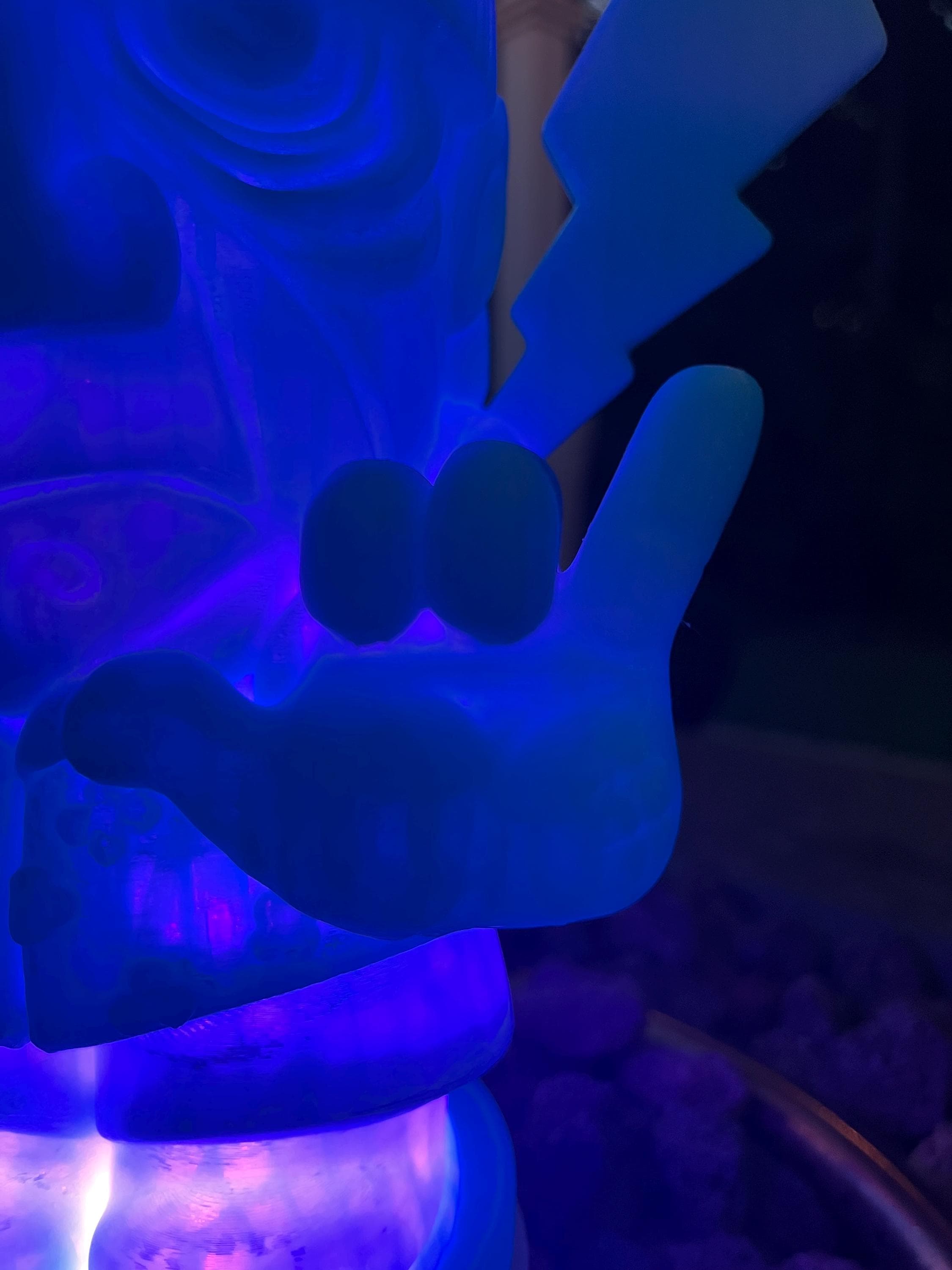 Frankenstein Tiki Lamp: Color Changing LED Halloween Monster Decor