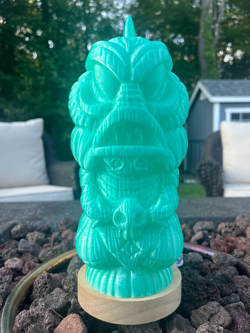 Tiki Bar Monster Light: Color Changing LED, Hawaiian Surf Decor