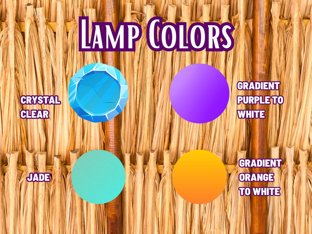 Tiki Bar Werewolf Light: Color Changing LED, Hawaiian Surf Decor