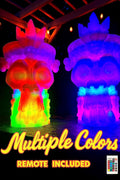 Tiki Skull Lamp with Remote: LED Light Bar Decor