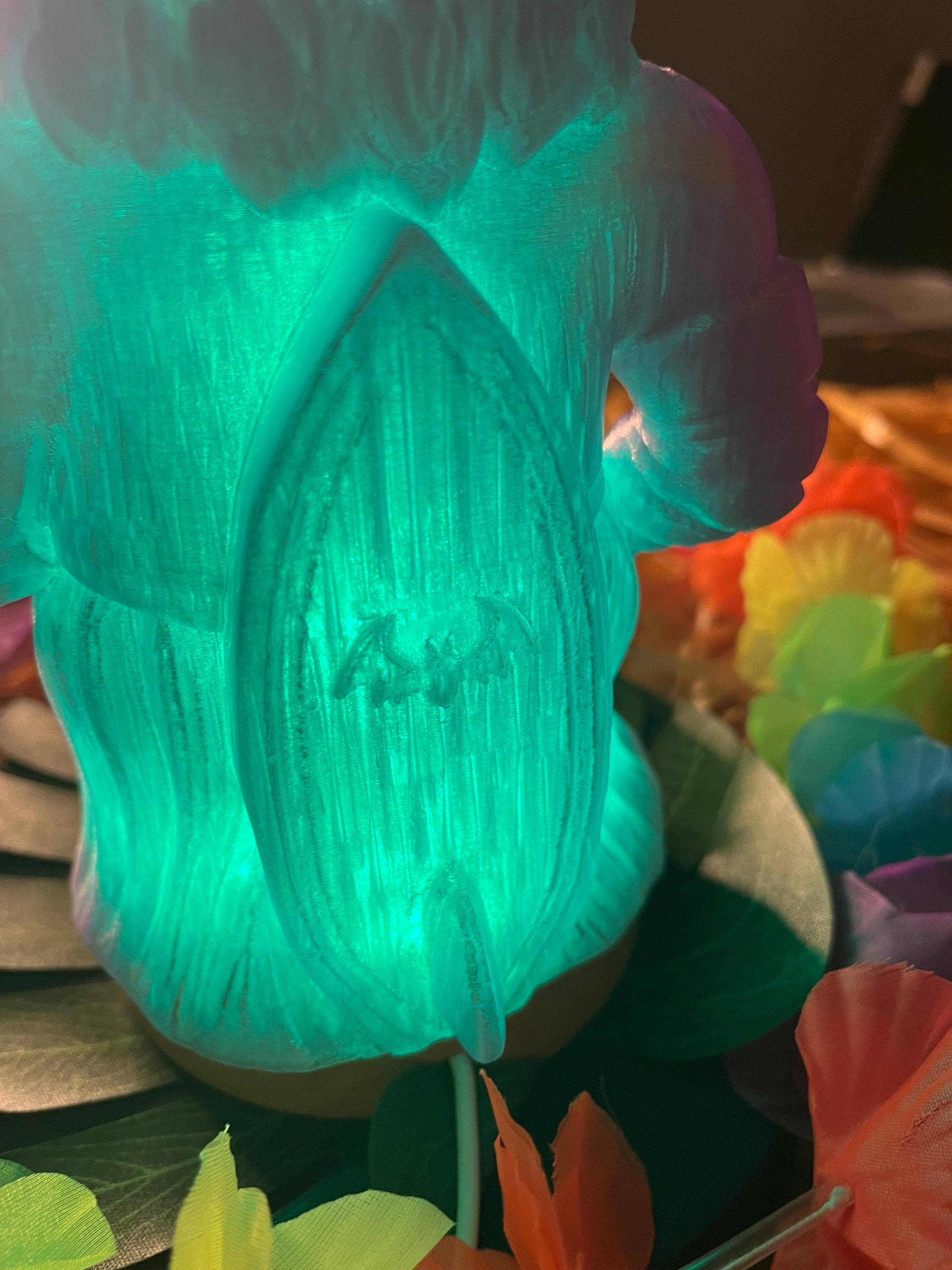 Tiki Monster Bride Lamp, Spooky Halloween Bar Decor