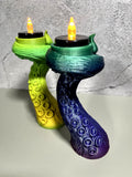 Kraken Tentacle Tealight Holder Set Tiki Bar Decor Ocean Candle Nautical Gift