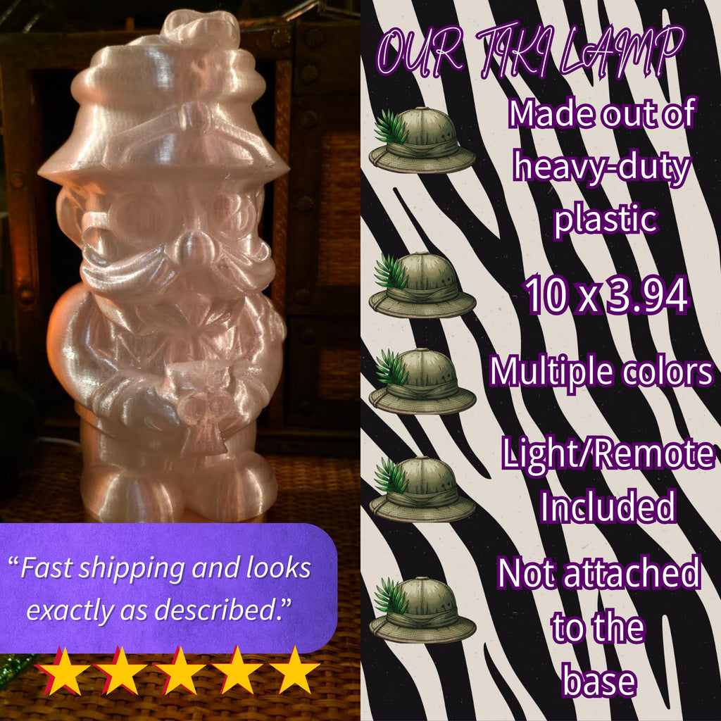 Tiki Bar Lamp: Adventure Themed Totem Light, Haunted Island Decor