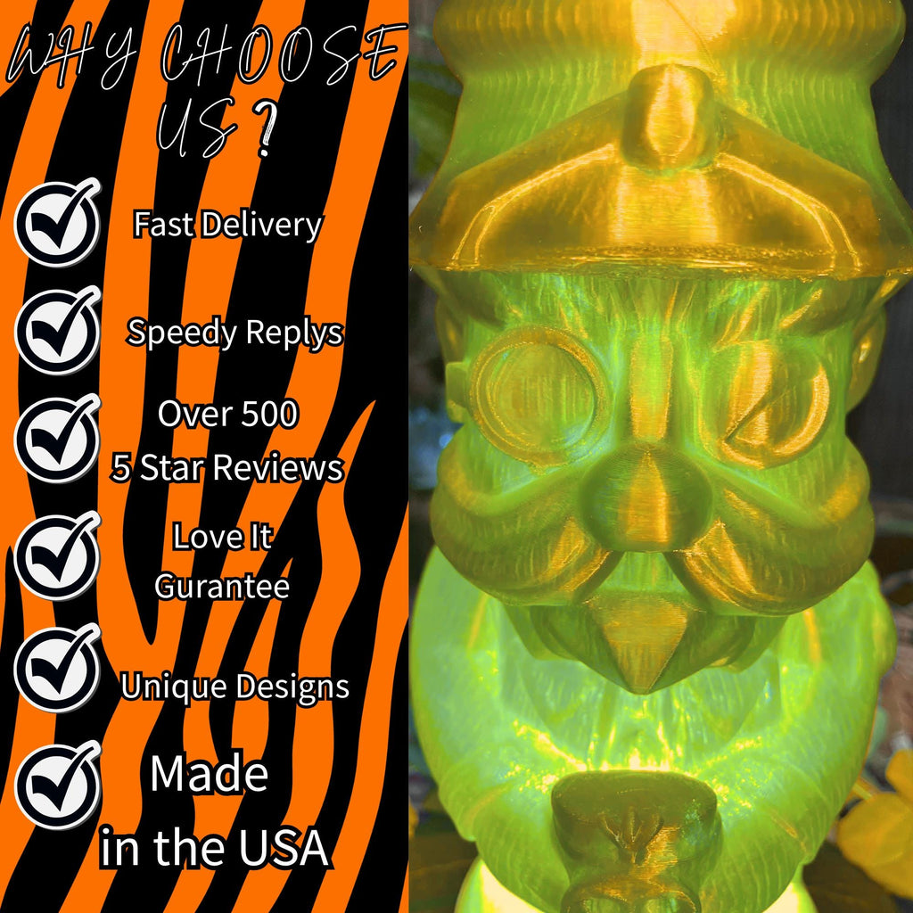 Tiki Bar Lamp: Adventure Themed Totem Light, Haunted Island Decor