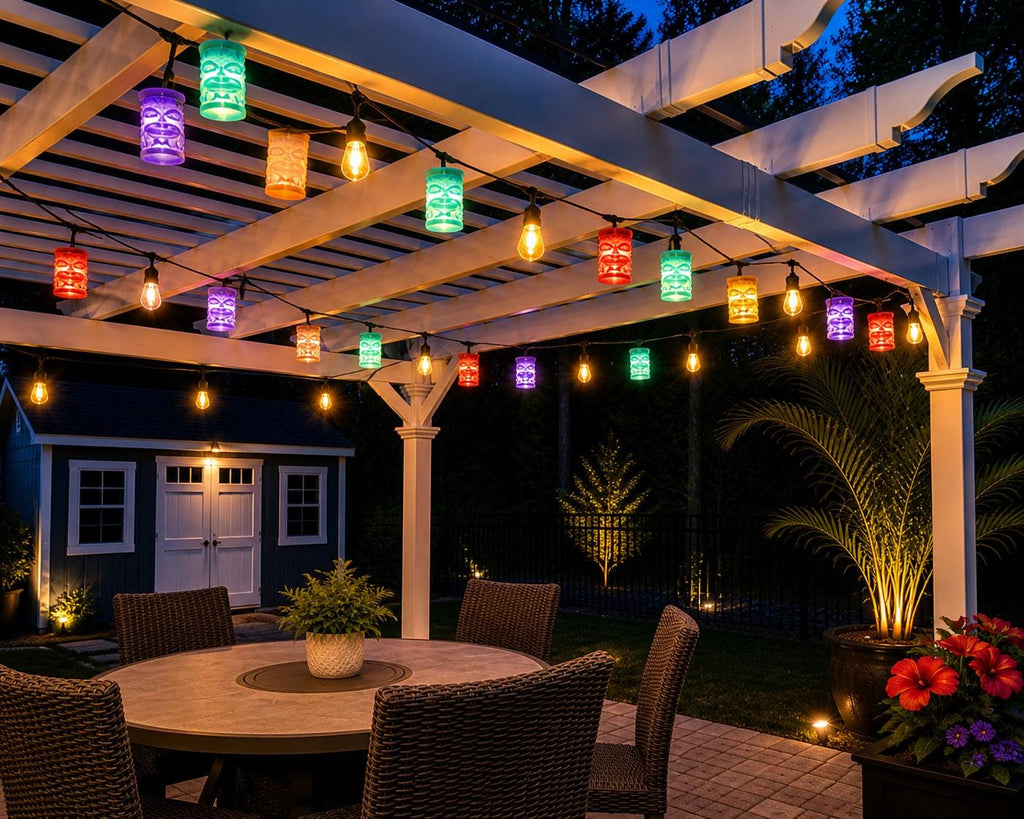Tiki Light Covers for G40 String Lights Outdoor Patio Decor Glow Covers 6 12 25 50 Pack