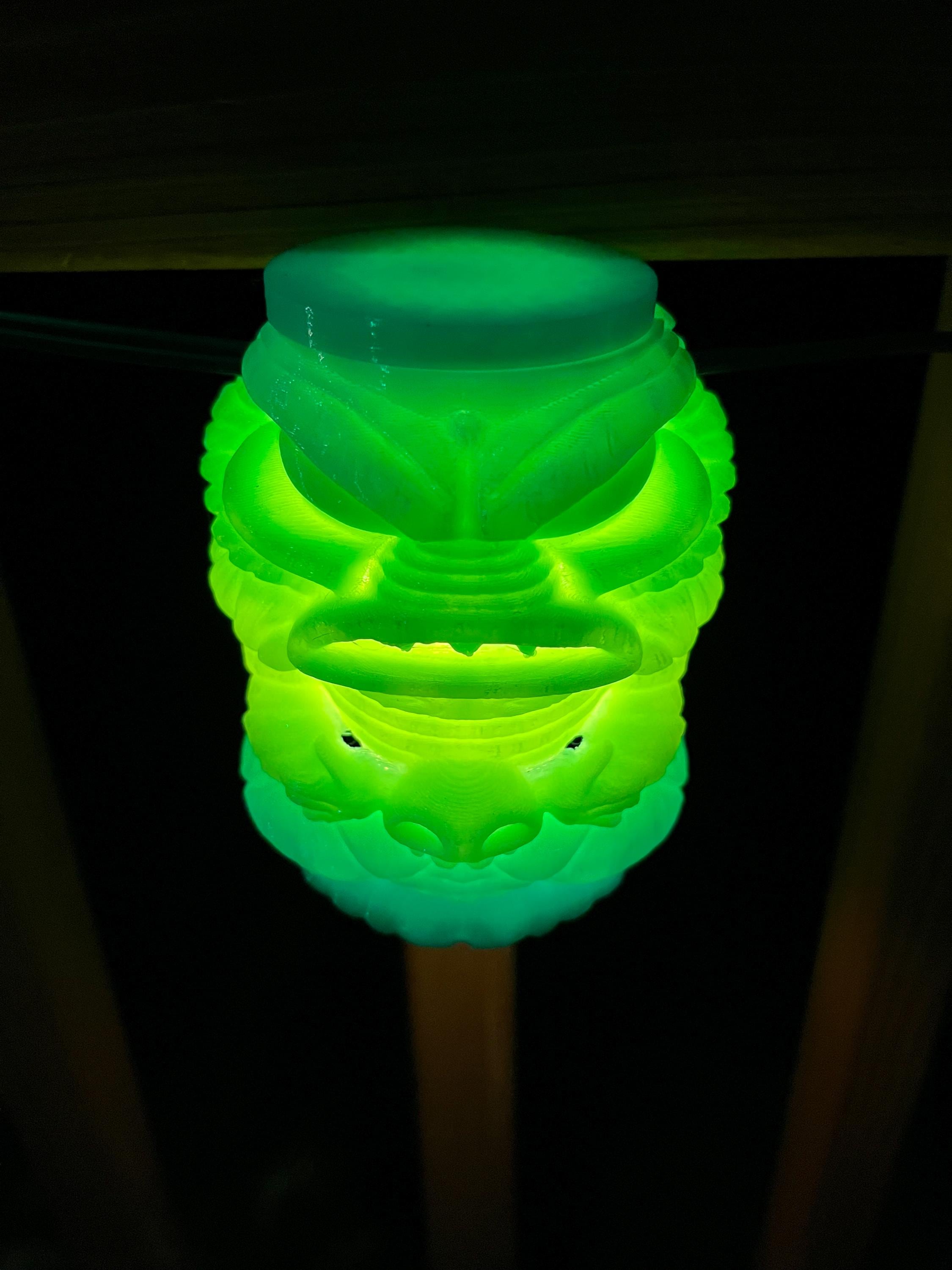 Glow Tiki String Light Covers G40 Patio Lights Neon Tropical Decor Outdoor Island Party Lights Monster Tiki Covers