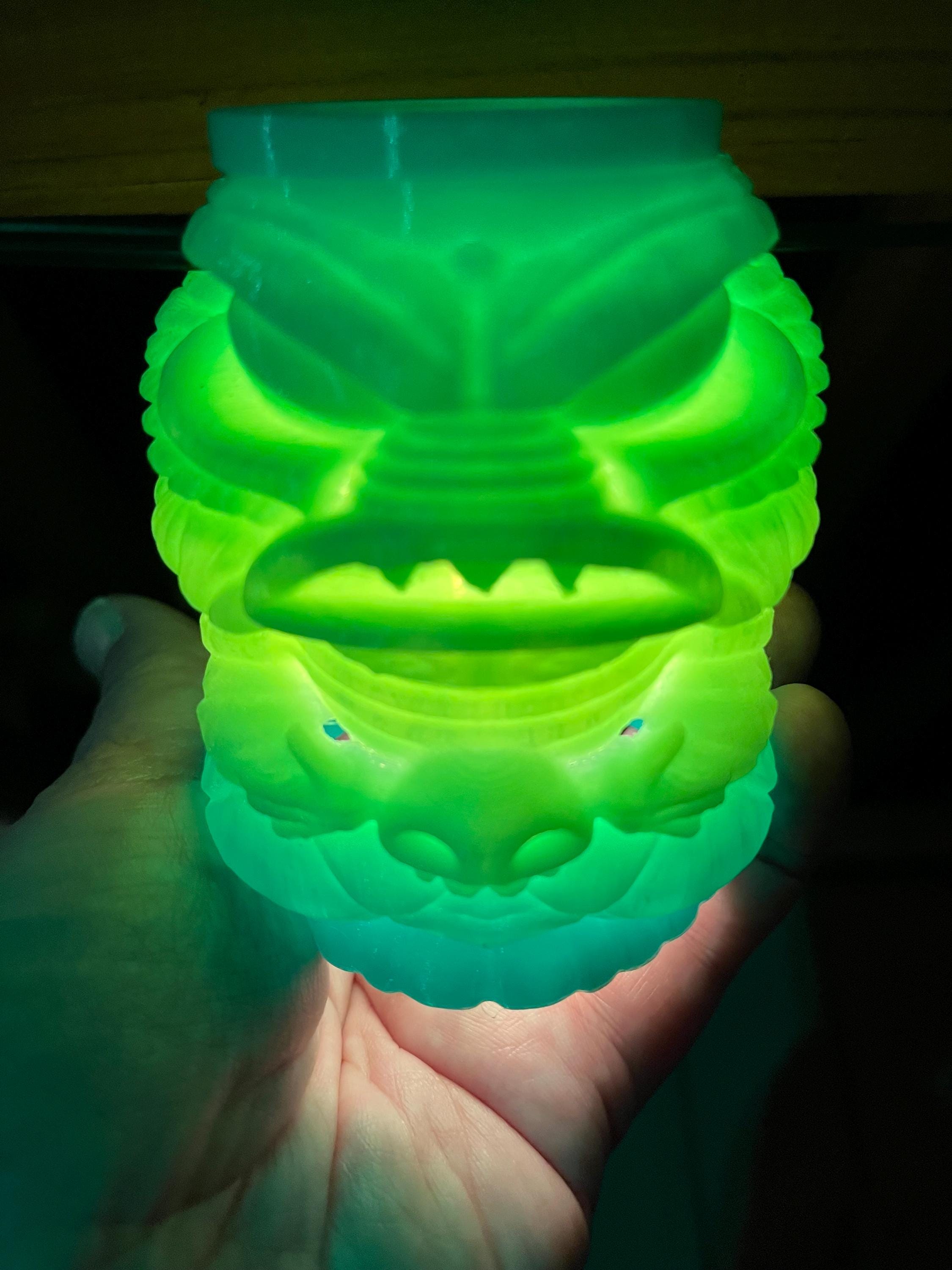 Glow Tiki String Light Covers G40 Patio Lights Neon Tropical Decor Outdoor Island Party Lights Monster Tiki Covers